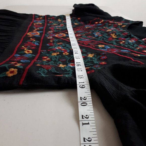 Umgee Black Embroidered Boho Dress - Picture 7 of 16